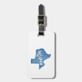 Austin, Texas Wood Grain Bagagelabel (Voorkant verticaal)