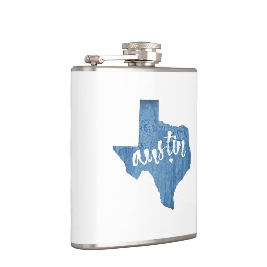 Austin, Texas Wood Grain Heupfles (Rechts)