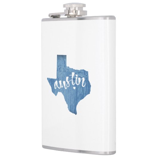 Austin, Texas Wood Grain Heupfles (Links)