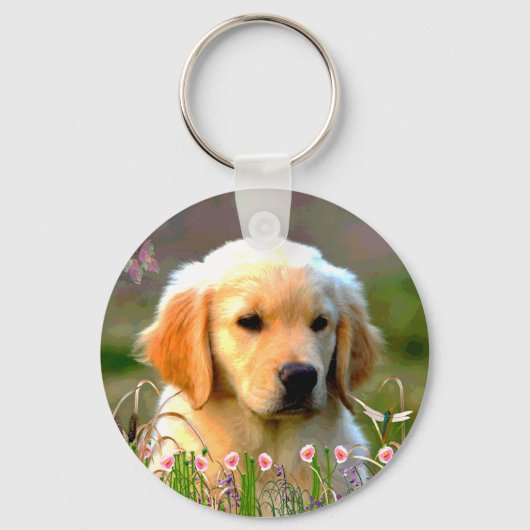 Austin The Golden Labrador Sleutelhanger (Voorkant)