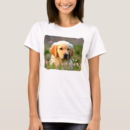 Austin The Golden Labrador T-shirt (Voorkant)