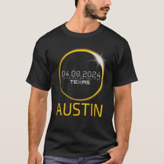 AUSTIN Totale Zonsverduistering 8 april 2024 Texas T-shirt