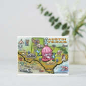 Austin TX Briefkaart (Staand voorkant)