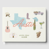 Austin, TX Bruiloft Gastenboek (Voorkant)