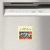 Austin TX-kaartcoördinaten stijl Magneet (Insitu (Vaatwasser))