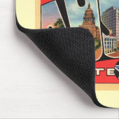 Austin TX-kaartcoördinaten stijl Muismat (Hoek)