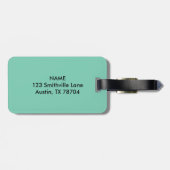 Austin TX Long Horn Skull Bagagelabel  (Achterkant horizontaal)