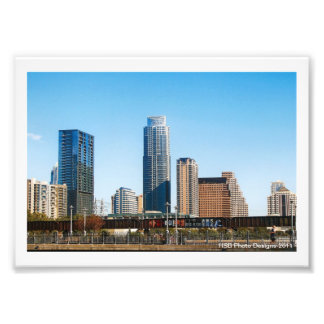 Austin, TX Skyline Foto Afdruk