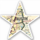 Austin TX Star Sticker (Voorkant)