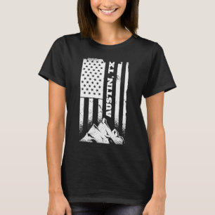 Austin TX Texas Amerikaanse patriottische noodlijd T-shirt
