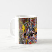 Austin Underground Abstract Hankamer Artjunkhaus Koffiemok (Voorkant links)