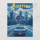 Austin - Vintage reizen Briefkaart (Voorkant)