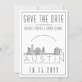 Austin Wedding | De gestileerde Veldlijn sparen de Kaart