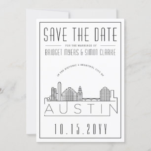 Austin Wedding   De gestileerde Veldlijn sparen de Kaart