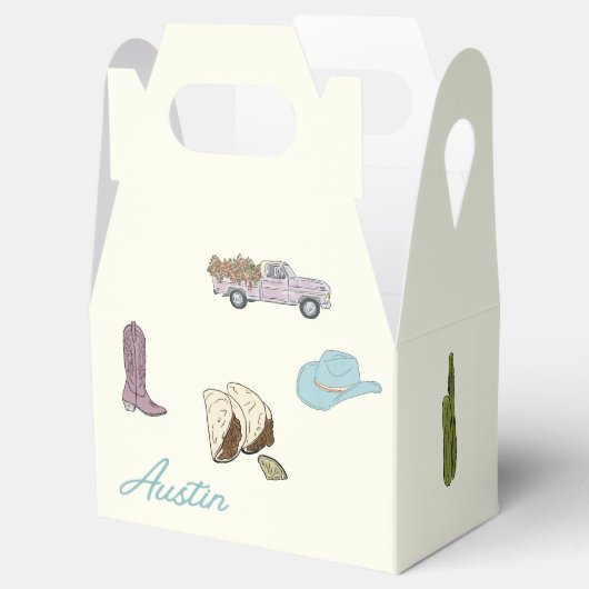Austin Wedding Favor Box Bedankdoosjes (Geopend)