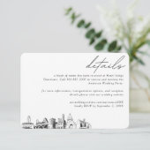 Austin Wedding Hotel Kamer Blok Details Informatiekaartje (Staand voorkant)