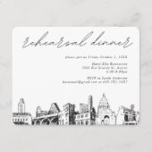 Austin Wedding Rehearsal Invite Enclosure Card Informatiekaartje (Voorkant)