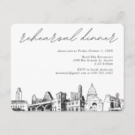 Austin Wedding Rehearsal Invite Enclosure Card Informatiekaartje
