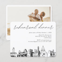Austin Wedding Rehearsal Invite Enclosure Card Informatiekaartje