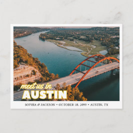 Austin Wedding Save the Date Postcard Briefkaart