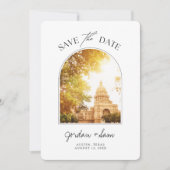 Austin Wedding Texas State Capitol Save the Date Kaart (Voorkant)
