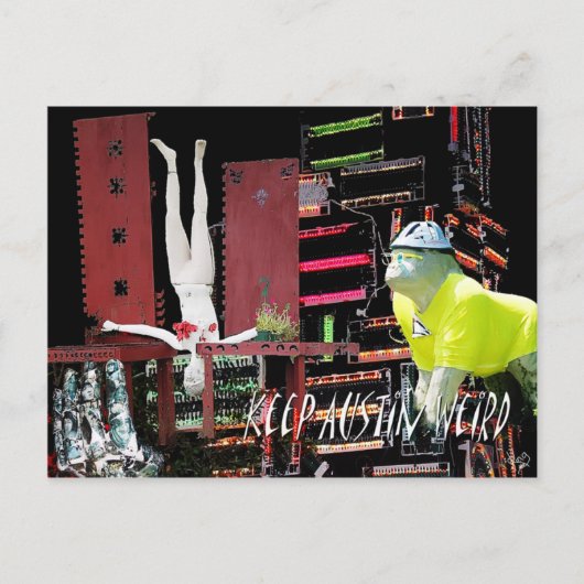 Austin Weird, Austin, TX Briefkaart (Voorkant)