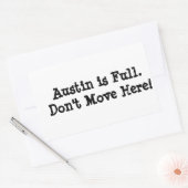 Austin zit vol. bumper sticker. rechthoekige sticker (Envelop)