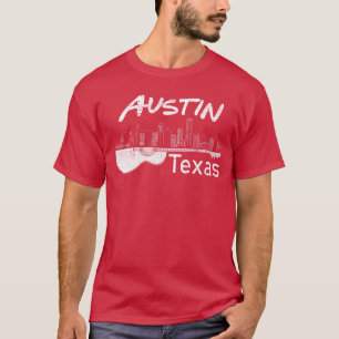 Austineas Souvenir Gitaar Muziek Liefhebber Mannen T-shirt