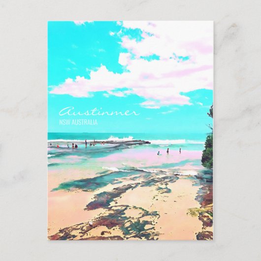 Austinmer Beach NSW South Coast Briefkaart (Voorkant)