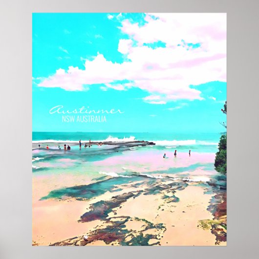 Austinmer Beach NSW South Coast Poster (Voorkant)