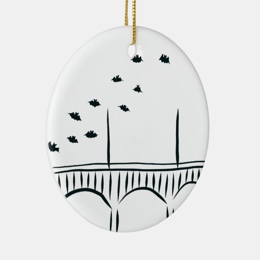 Austin's Congress Bridge Keramisch Ornament (Rechts)