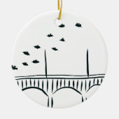 Austin's Congress Bridge Keramisch Ornament (Voorkant)