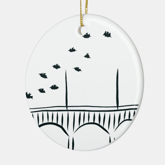 Austin's Congress Bridge Keramisch Ornament (Links)