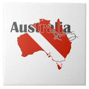 Austrailia Scuba Diving Tegeltje