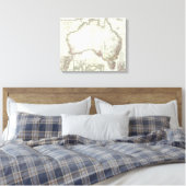 Austral-Continent Canvas Afdruk (Insitu (Slaapkamer))