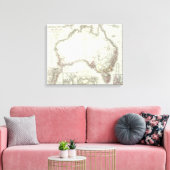 Austral-Continent Canvas Afdruk (Insitu (Woonkamer))