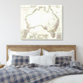 Austral-Continent Canvas Afdruk (Insitu (Slaapkamer))