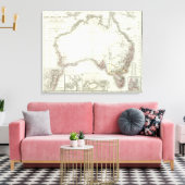 Austral-Continent Canvas Afdruk (Insitu (Woonkamer))