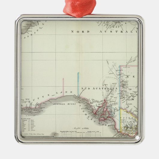 Austral-Continent Metalen Ornament (Voorkant)