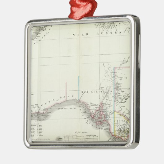 Austral-Continent Metalen Ornament (Links)