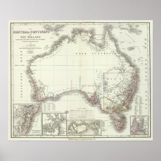 Austral-Continent Poster (Voorkant)