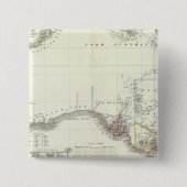 Austral-Continent Vierkante Button 5,1 Cm (Voorkant)