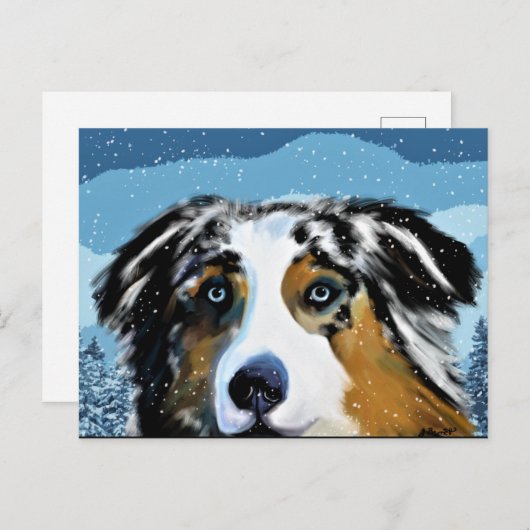 AUSTRALAN SHEPHERD   BRIEFKAART (Voorkant / Achterkant)