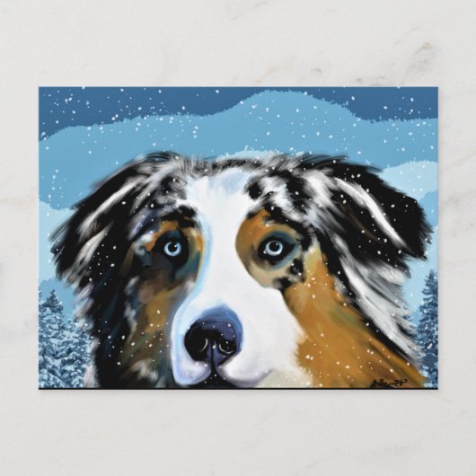 AUSTRALAN SHEPHERD   BRIEFKAART (Voorkant)