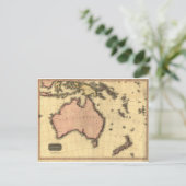 Australaziatische kaart 1818 - Australië, Nieuw-Ze (Staand voorkant)