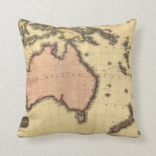 Australaziatische kaart 1818 - Australië, Nieuw-Ze Kussen