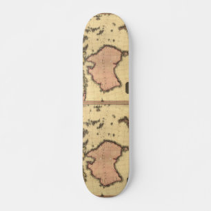 Australaziatische kaart 1818 - Australië, Nieuw-Ze Skateboard