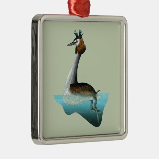 Australaziatische kuifkam Puteketeke Metalen Ornament (Rechts)