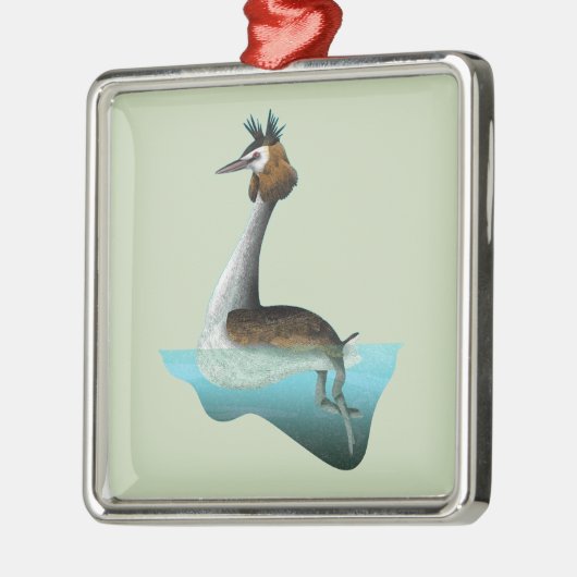 Australaziatische kuifkam Puteketeke Metalen Ornament (Links)