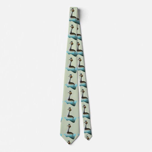 Australaziatische kuifkam Puteketeke Stropdas (Voorkant)